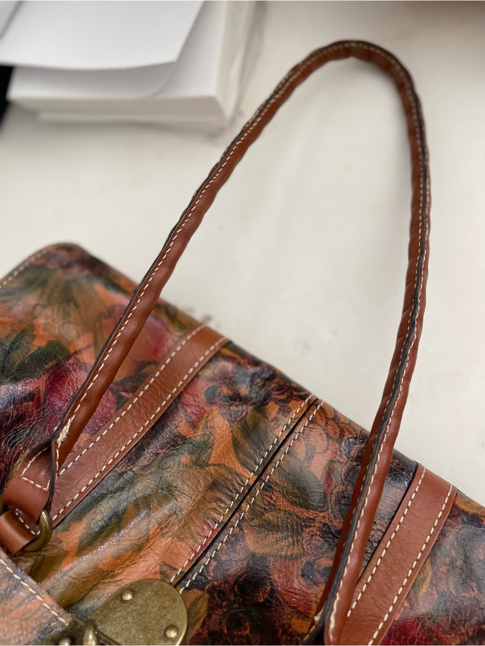 Patricia Nash Fruit Print Leather Bag - Picture 10 of 13